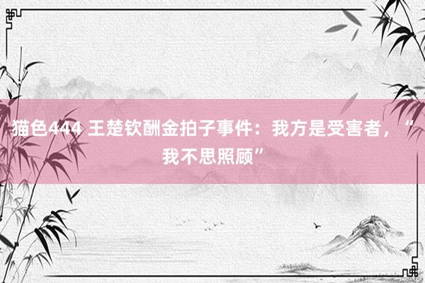 猫色444 王楚钦酬金拍子事件：我方是受害者，“我不思照顾”