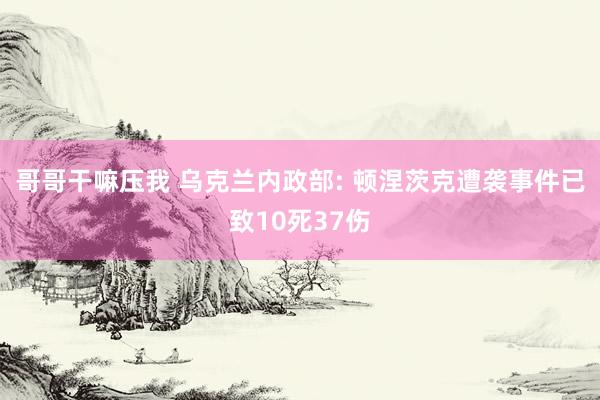 哥哥干嘛压我 乌克兰内政部: 顿涅茨克遭袭事件已致10死37伤