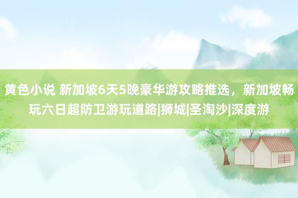 黄色小说 新加坡6天5晚豪华游攻略推选，新加坡畅玩六日超防卫游玩道路|狮城|圣淘沙|深度游